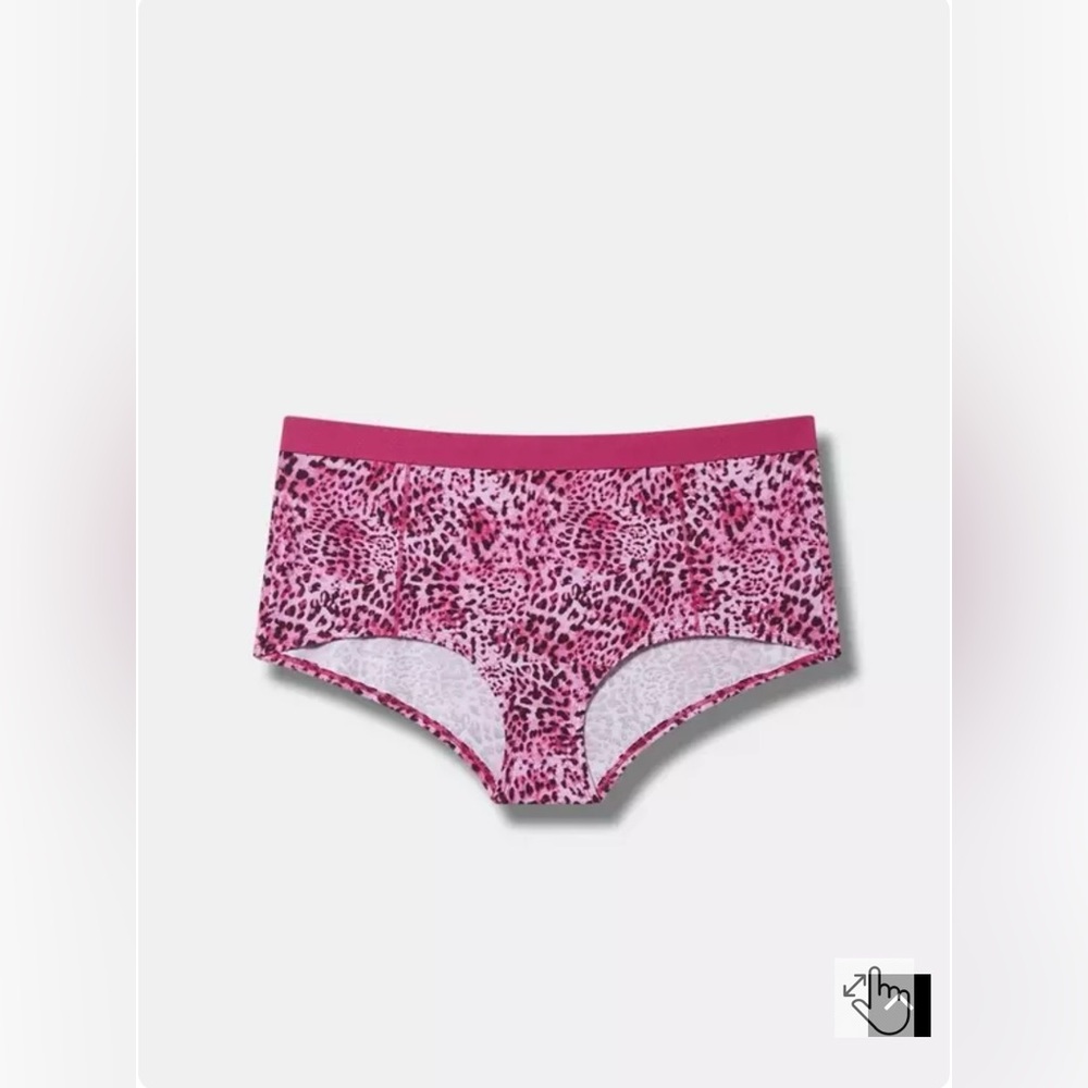 NWT Torrid Mid-Rise Cotton Boyshort Panty in color Mystic Leopard 🐆 Size 00/M/10